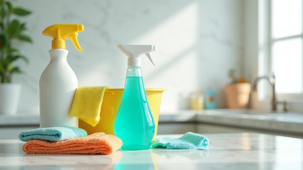 Professional cleaning supplies used by L and L Cleaning